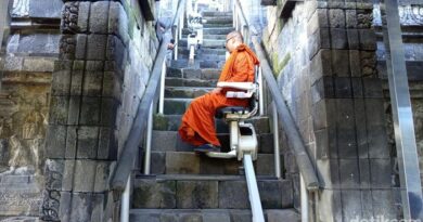 Oh Ini Bentuk Stairlift Yang Bawa Prabowo Dan Macron Naik Candi Borobudur